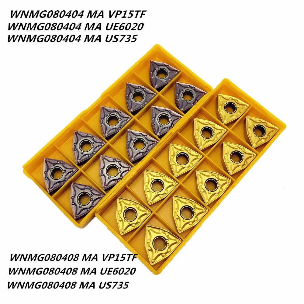 Твердосплавная вставка WNMG080408 MA VP15TF UE6020 US735 внешний токарный нож токарные