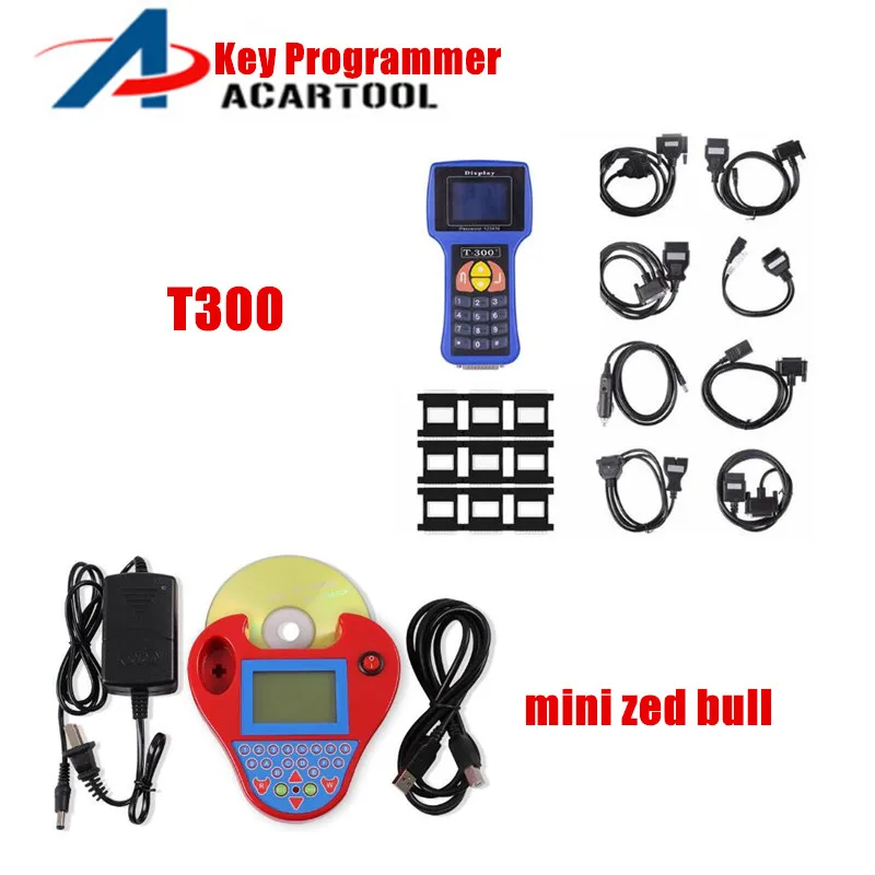 

DHL Free!!Diagnostic tool Transponder V17.8 T300 Key Programmer English Version& Mini Zed Bull key programmer transponder smart