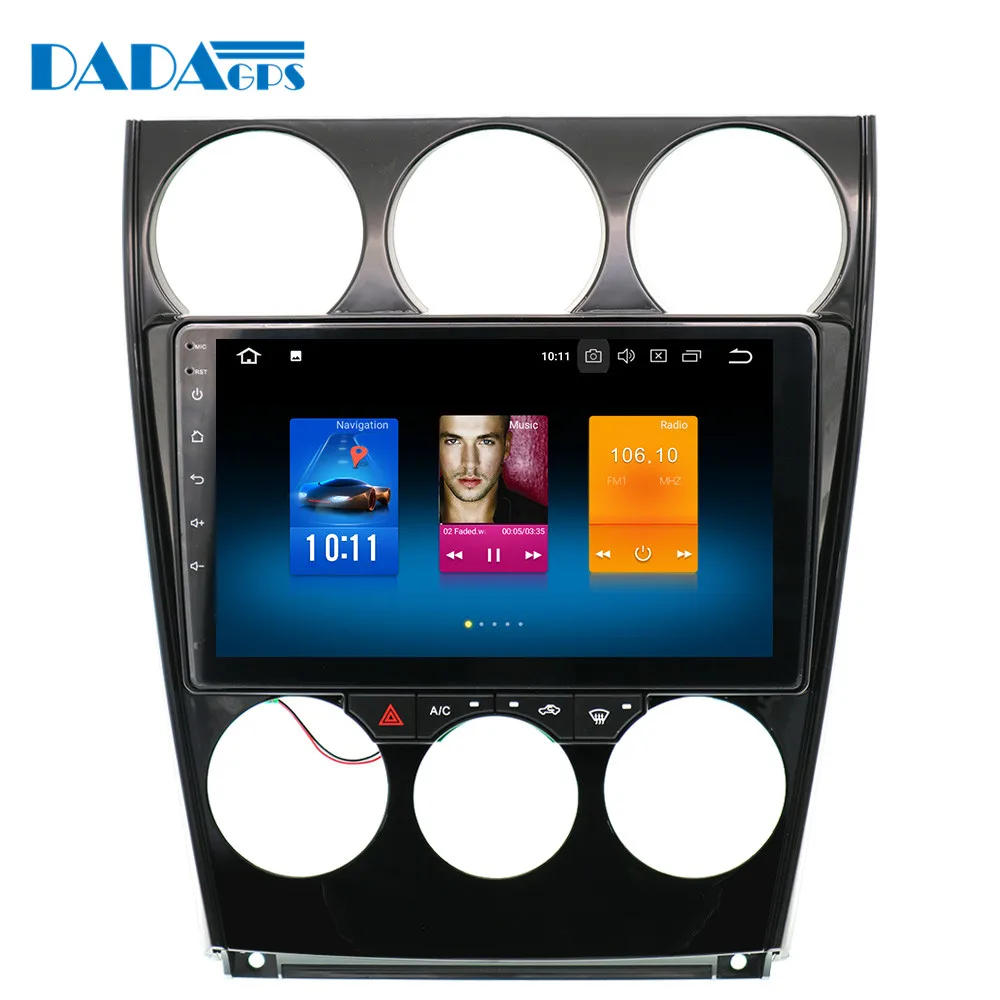 Discount 9" Car Radio Android 8.0 for Mazda 6 GPS 2006-2013 Auto Stereo GPS Map Navigation Octa core 4GB RAM+32GB ROM PX5 2