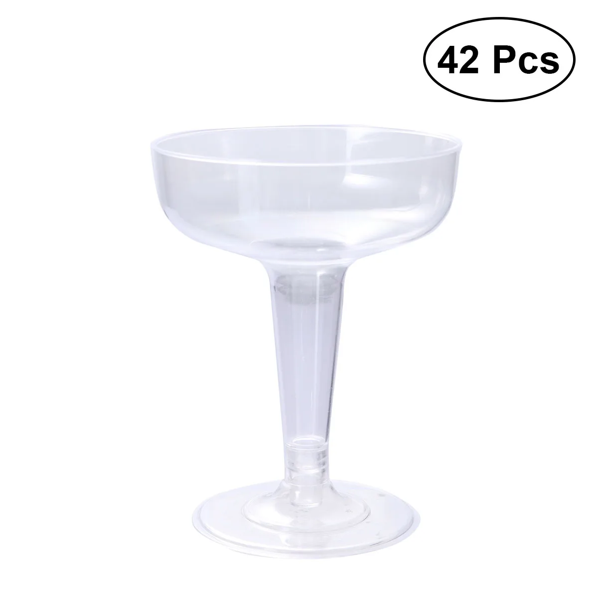 42pcs Plastic Champagne Glasses Disposable Champagne Wine Cocktail Cups