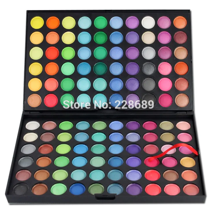 50 шт. 120 цветов палитры Eyeshadow макияж косметика минеральных составляющих палитры Eyeshadow комплект для женщин 4 цвет стиль