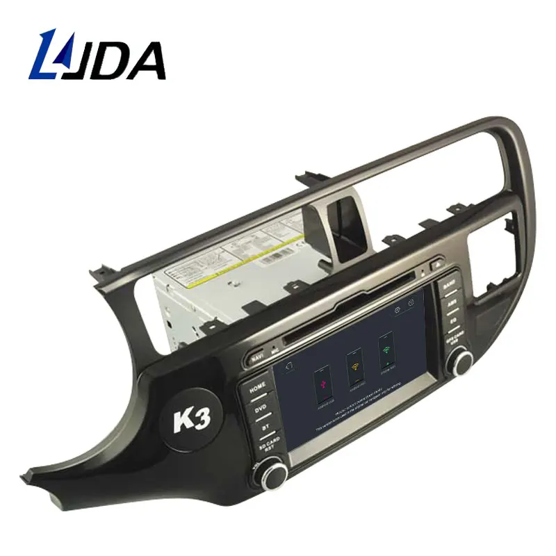 LJDA Android 10 автомобильный dvd-плеер для KIA Rio K3 2012 2013 gps навигация 2 Din Автомобильный радио мультимедиа wifi стерео ips RDS