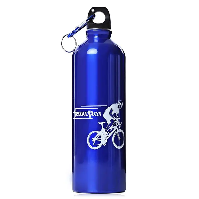750ML Portable Aluminum metal Water bottle with keychain for Cycling my botle bootle bootl my