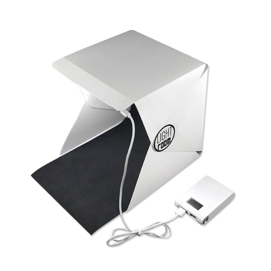 

Photography Lightbox Portable Light Room Foldable Photo Studio Photography Backdrop Mini Box Lighting Tent Kit USB Cable