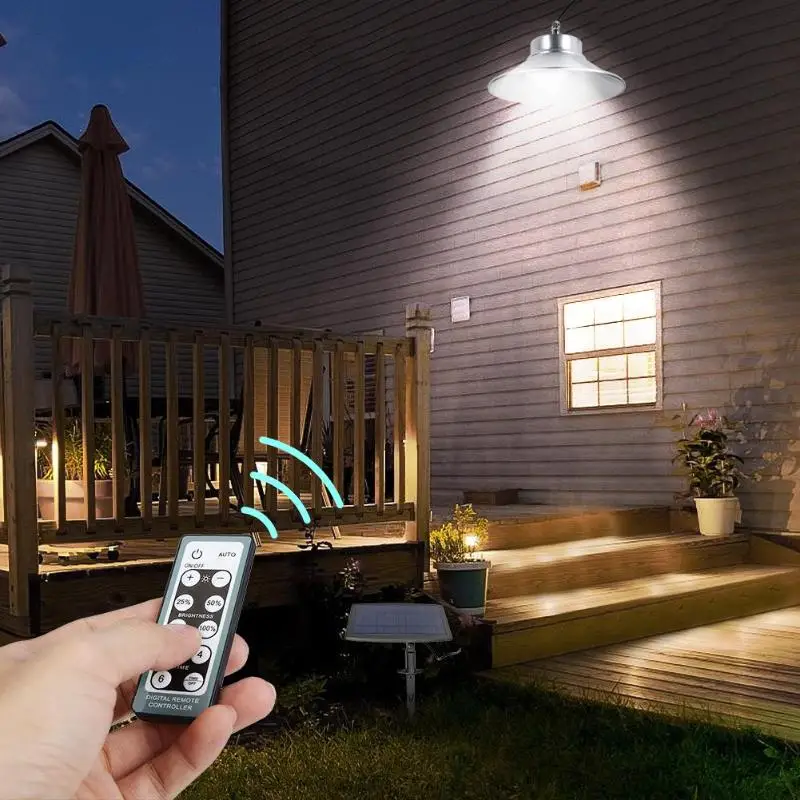 

Outdoor Solar Hanging Light 28 5730 LED Remote Control Lamp Home Balcony Courtyard Garden Lighting