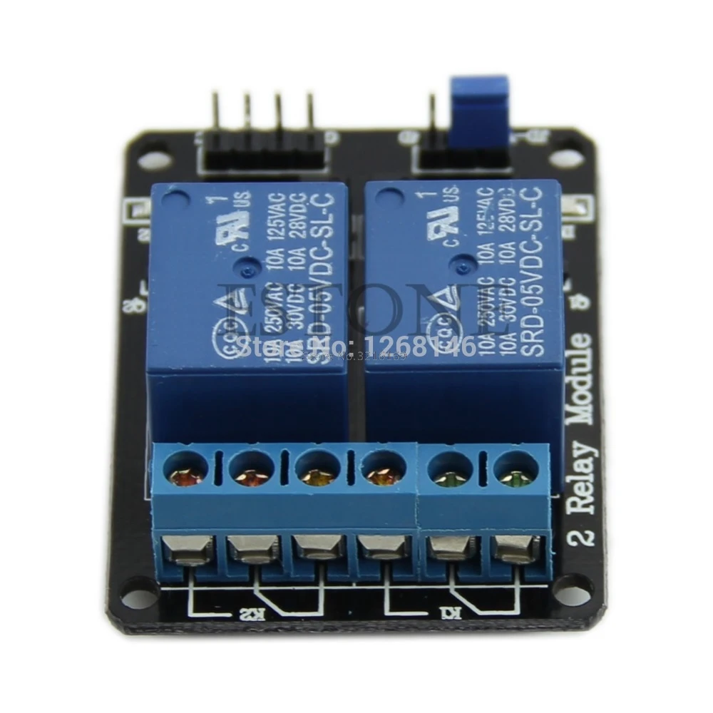 Для 1 шт. 5 В 2 два канала релейный модуль с Оптрон для Arduino PIC ARM DSP AVR продвижение