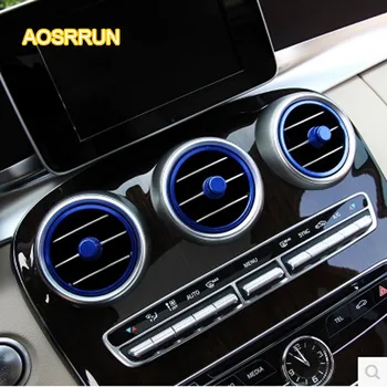 

AOSRRUN Used in automobile air conditioning knob decoration Car Accessories For Mercedes Benz C-Class W205 C180L C200L C260L GLC