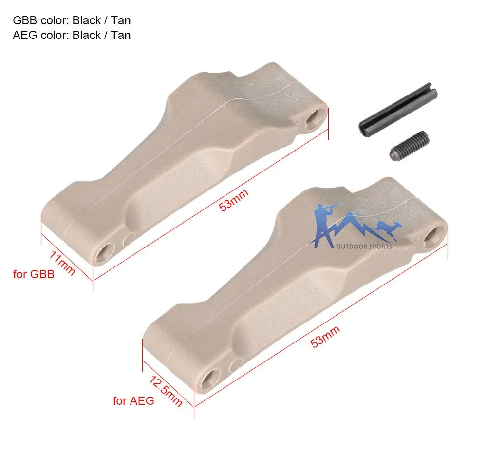 Тактический Черный Тан GBB AEG стиль триггер защита для наружного охоты Пейнтбол Аксессуар OS33-0184
