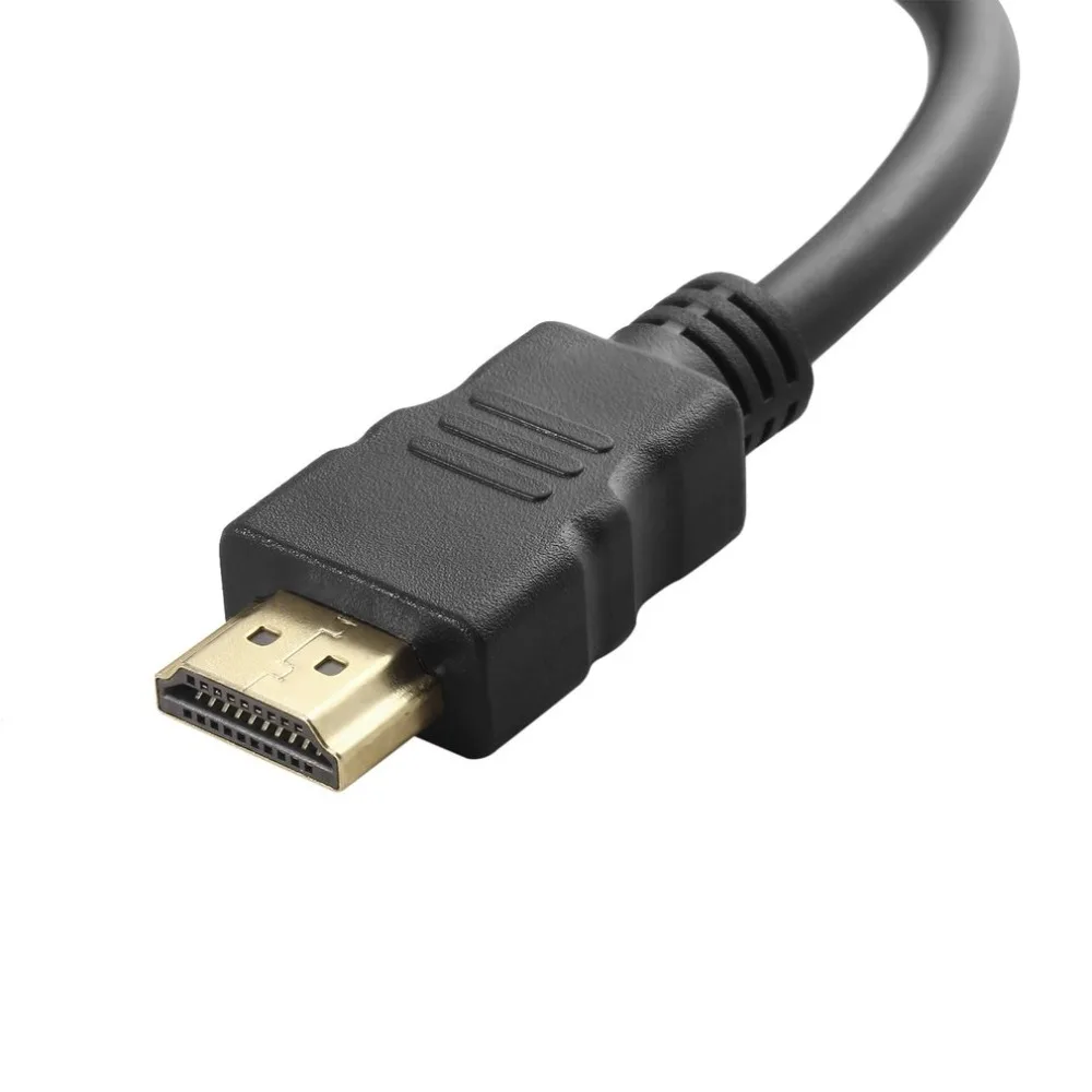 HDMI Мужской к VGA кабель RGB Женский HDMI к VGA видео конвертер адаптер 1080P для ПК черный мужской-Женский адаптер конвертер