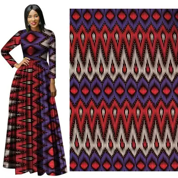 

purple wave africa fabric cotton printed fabrics in summer wholesale printed fabrics of national style plain weave yako