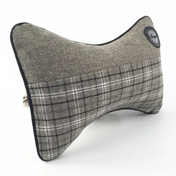 1pcs High Quality Linen Car Headrest Supplies 28*18cm/Neck Auto Safety Pillow Newest 2016