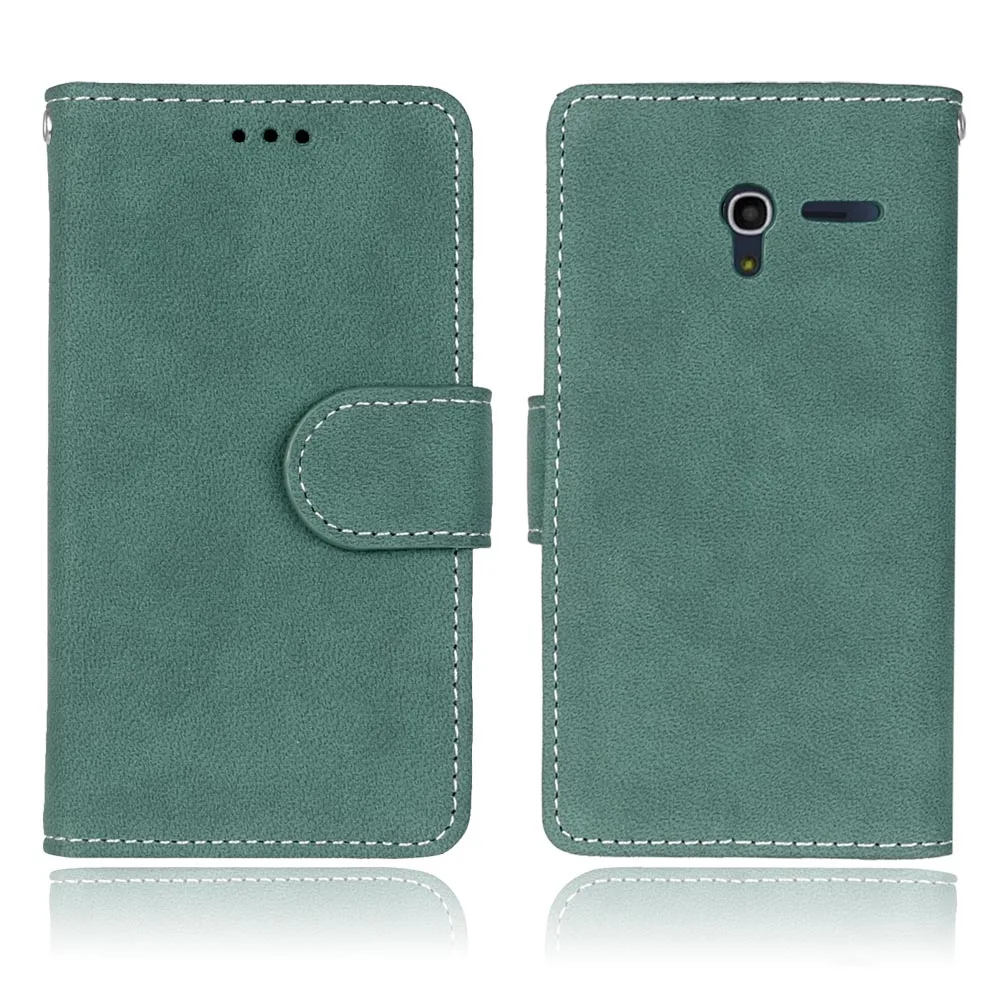 Green Чехол в стиле ретро для Alcatel One Touch Pixi 3 4,5 дюймов 5017X 5017D 5017 5019 чехол s из искусственной кожи откидной Чехол-кошелек с подставкой для телефона - Цвет: Green