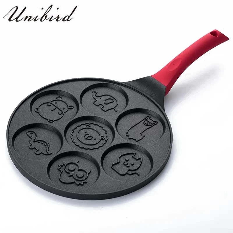 

Unibird 1Pc Maifan Stone Non-Stick Porous Pancake Waffle Baking Pan Fried Egg Breakfast Pot 26cm for Gas Cooker Grill Pan Maker