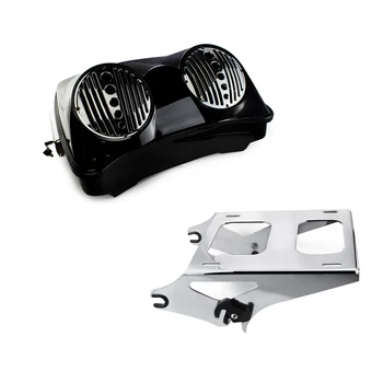 

Motorcycle Tour Pak Pack Trunk with Latch Speaker Grill For Harley Touring Road King Street Road Glide Electra Glide FLHT 14-19