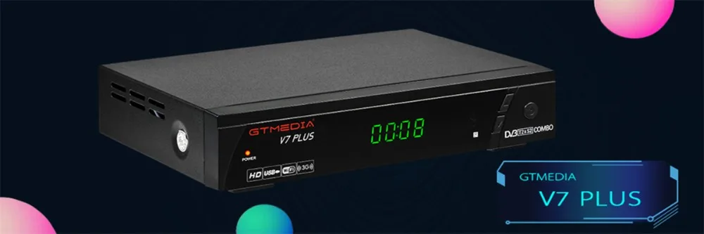 GTMedia V7S HD спутниковый ресивер DVB-S2 V7S HD Full 1080P+ USB wifi+ 1 год Cline CCCAM Upgrade Freesat V7 Receptor Sat tv Box