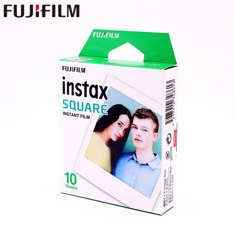 Fujifilm Instax квадратный белый край черный Плёнки Фотобумага (10-100 шт.) для Instax SQ10 SQ6 Фотоаппарат моментальной печати Поделиться SP-3 принтера