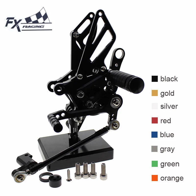 

CNC Motorcycle Rear Set Footrest Footpeg Rearsets Foot Pedal For Aprilia RSV4 RSV4RF 2009-2016 2010 2011 2012 13 14 15