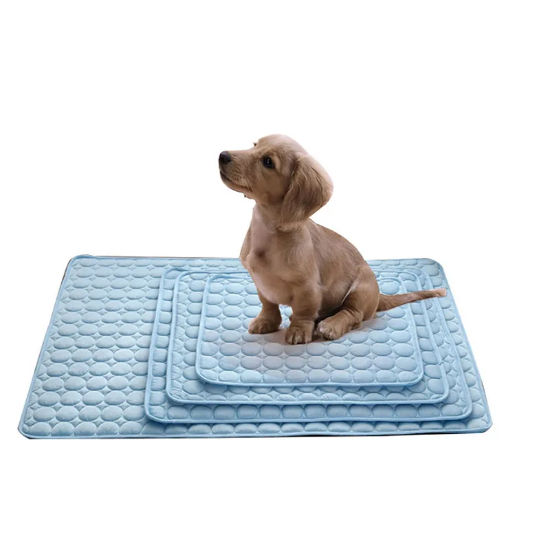 Petshy Pet Pad летний охлаждающий матрас собачьи матрасы-лежанки охлаждающая подушка для домашних животных холодный шелк влагостойкий кулер Матрас Подушка для щенка Спящая