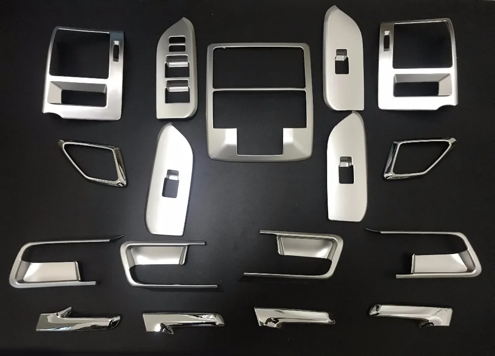 

17 шт., декоративная крышка для салона автомобиля Toyota Land Cruiser Prado FJ 150 2014 2015 2016 2017