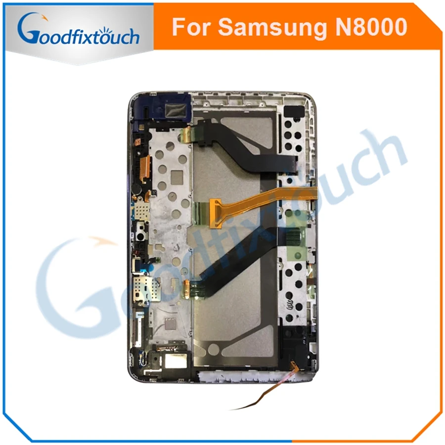 Для samsung Galaxy Note 10,1 N8000 N8010 ЖК-дисплей кодирующий преобразователь сенсорного экрана в сборе с рамкой запасные части