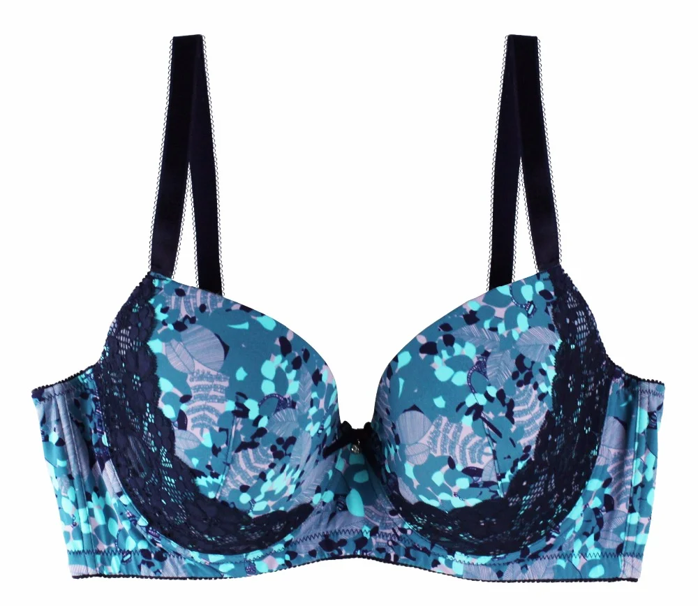 MiaoErSiDai Floral Print Bralette Push Up Bra Lace Bralette Soutien Gorge Bra Big Size Bras for Women D DD DDD E F MiaoErSiDai Floral Print Bralette Push Up Bra Lace Bralette Soutien Gorge Bra Big Size Bras for Women D DD DDD E F
