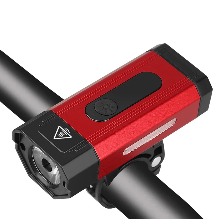 

NEWBOLER 800 Lumen Bicycle Flashlight LED USB Rechargeable Metal Shell MTB Bike Light Front 2500 mAh Headlight With Holder Mount