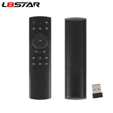 Mando a distancia L8star G20S para caja Android TV, dispositivo inalámbrico de 2,4G con Control de voz y giroscopio, sensor Universal, para PC