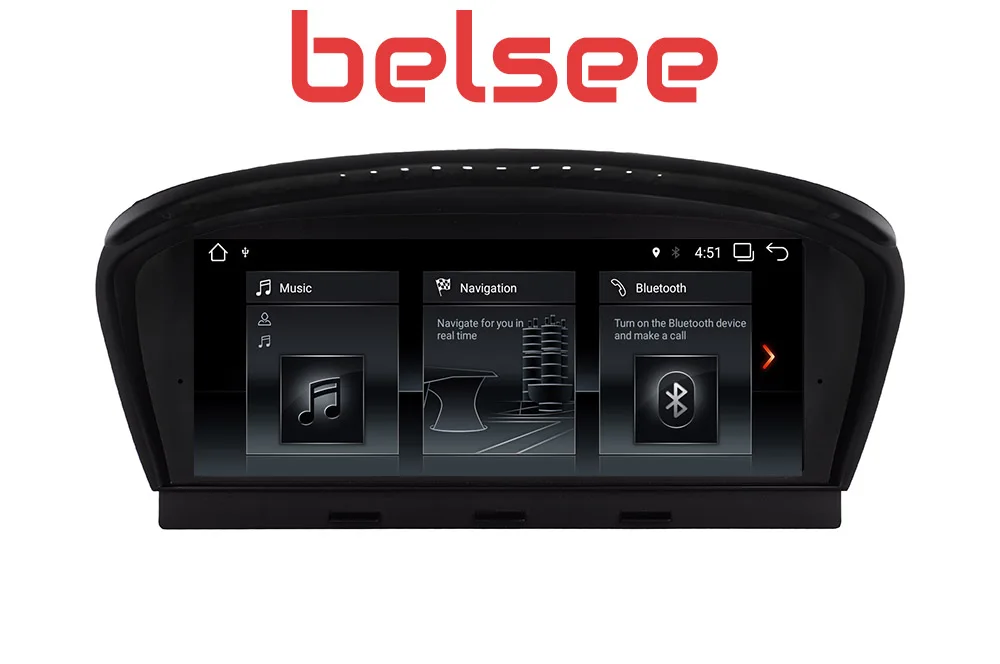 Автомагнитола Belsee 8 дюймов Android 10 0 ОЗУ 4G GPS Авторадио DVD мультимедийный экран для BMW