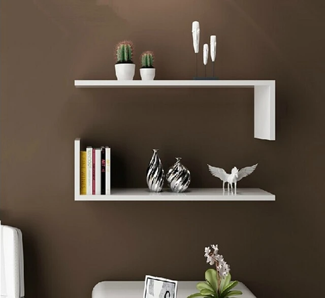 2pcs Set Modern Wall Mount Book Shelf Bookshelf Bookshelves 2pcs Set Modern Wall Mount Book Shelf Bookshelf Bookshelves Bookcase Storage Supporter Commodity