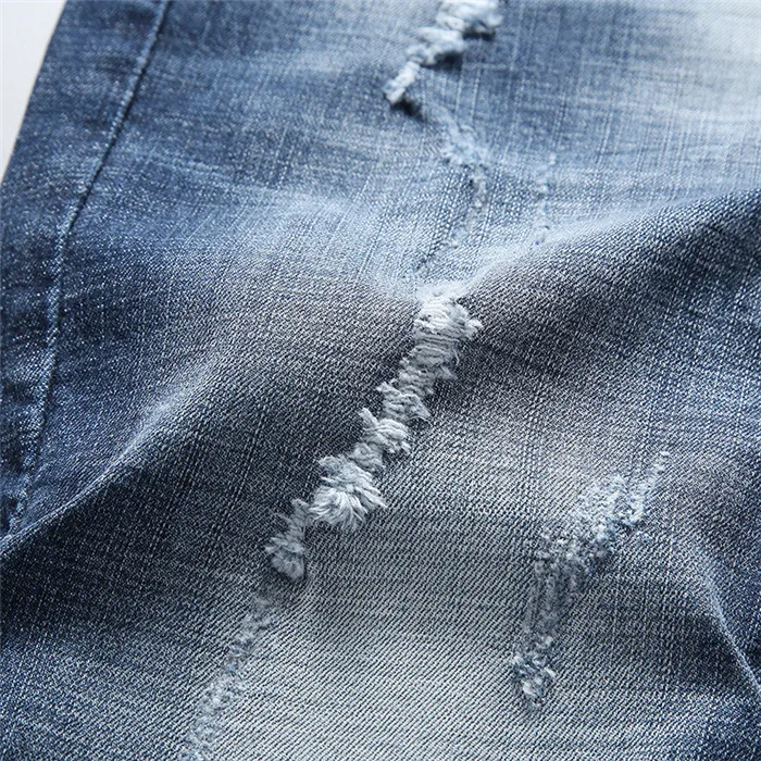 Шорты мужские рваные короткие джинсы Прямые 98% хлопковые шорты джинсовые Бермуды Мужская джинсовая брендовая одежда плюс размер 28-40328
