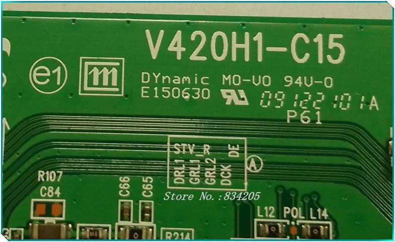 4" T-CON V420H1-C15 оригинальные запчасти