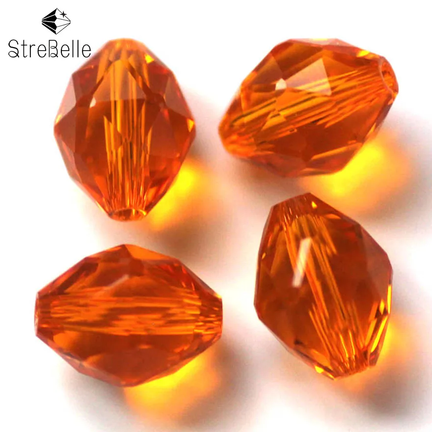 StreBelle 100 шт. 6x9 мм многоцветные граненые бусины искусственные DIY ожерелье