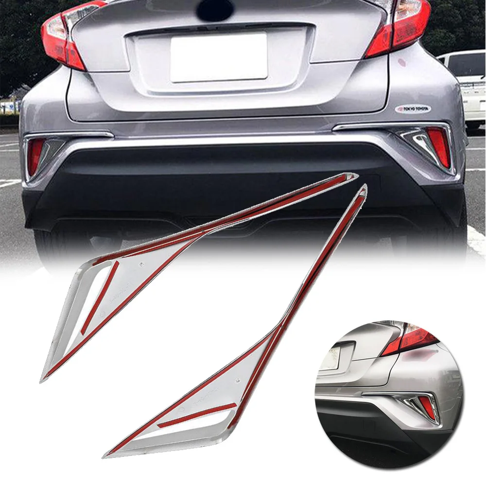 Для Toyota C-HR& CHR- хромированная задняя противотуманная фара крышка отделка Parts2x