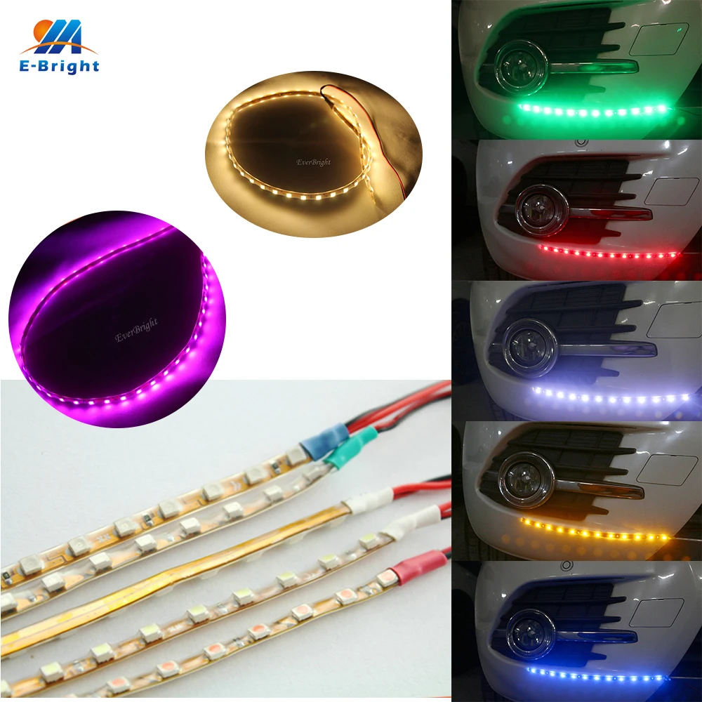 YM E яркий 100 шт. 45 светодиодный см 1210 SMD 12V тележка на колесах гибкий бровь полосы