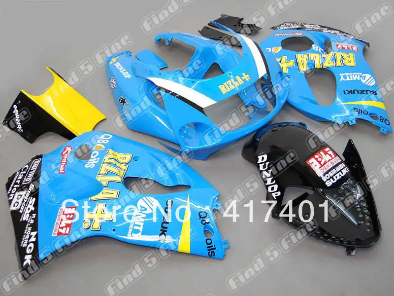 

blue yellow BLK for SUZUKI GSXR 600 750 96-00 GSX R600 GSXR600 GSXR750 GSX-R600 96 97 98 99 00 1996 1997 1998 1999 2000 fairing