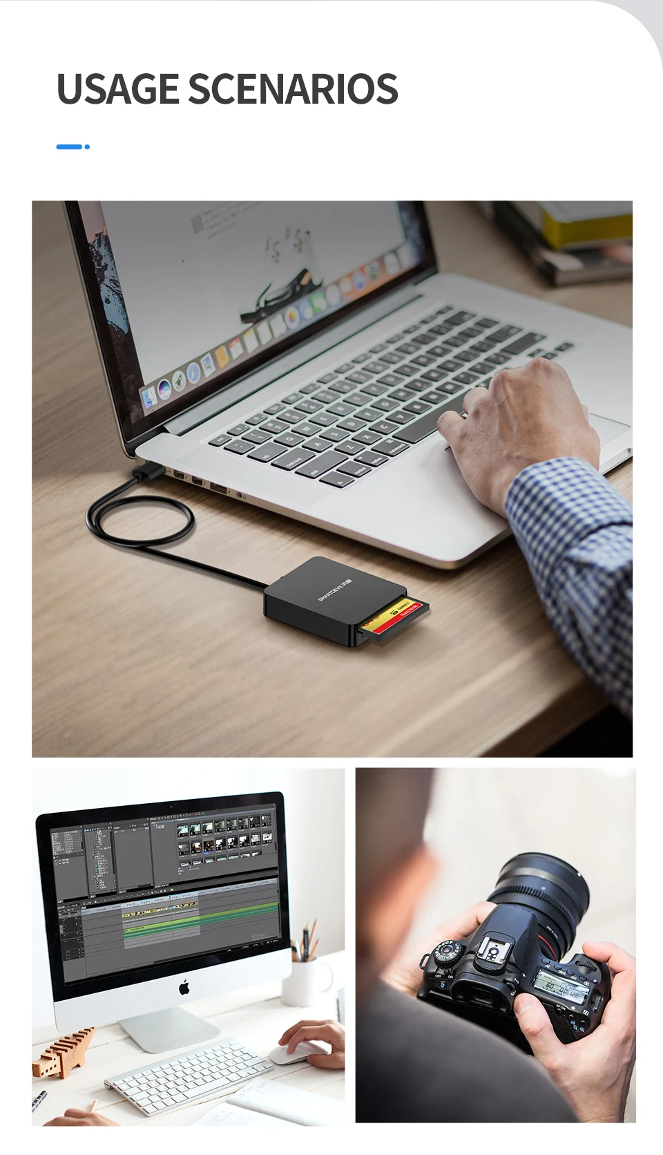 Считыватель карт SmartDevil USB 3,0 все в одном SD UCB SD TF CF/ms Compact Flash смарт-карта памяти адаптер USB OTG SD кардридер