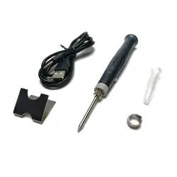 Портативный USB 5 в 8 Вт паяльник ручка комплект со светодиодным индикатором в розничной упаковке