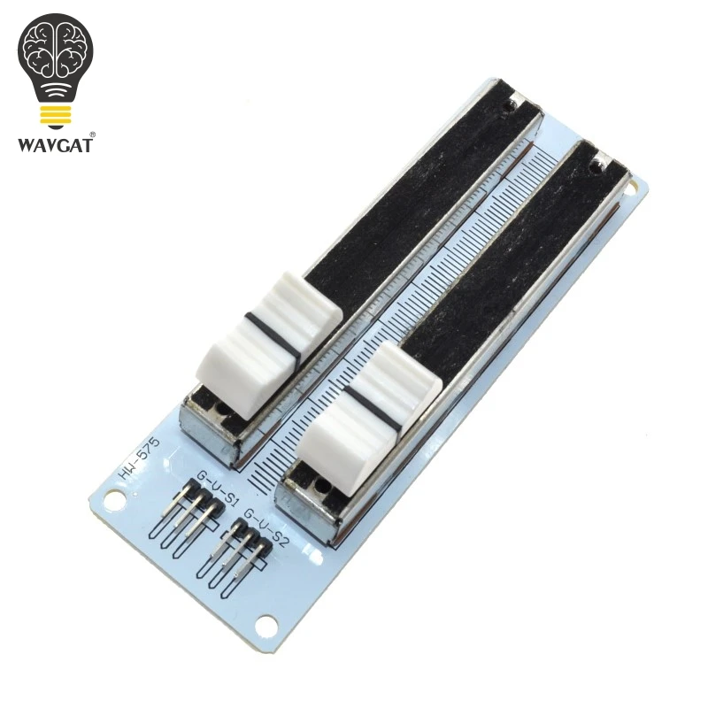 

Electronic Building Block 10K Double Row Sliding Linear Potentiometer Module For Arduino Mixer Linear Sliding Resistance