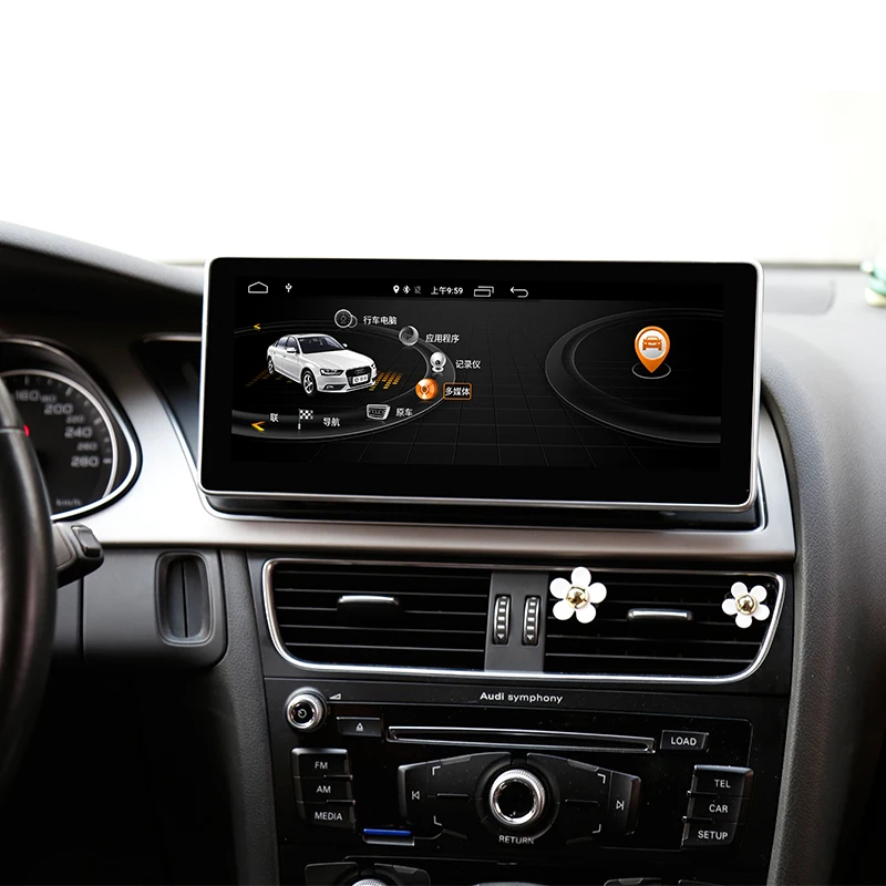 Автомобильный gps навигатор 4G 64G Android дисплей для Audi A4L Q5 2006- 10,2" gps Wifi радио стерео тире мультимедийный плеер