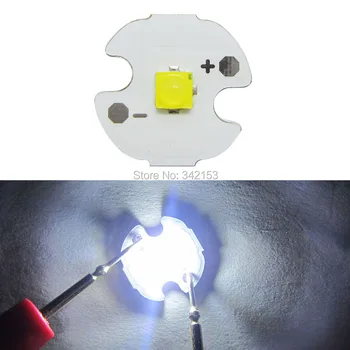

Original Tai Wan Epistar LED 1W 3W 16mm High Power White 6000K - 6500K LED Lamp Light Beads For DIY Torch Flashlight Lighting