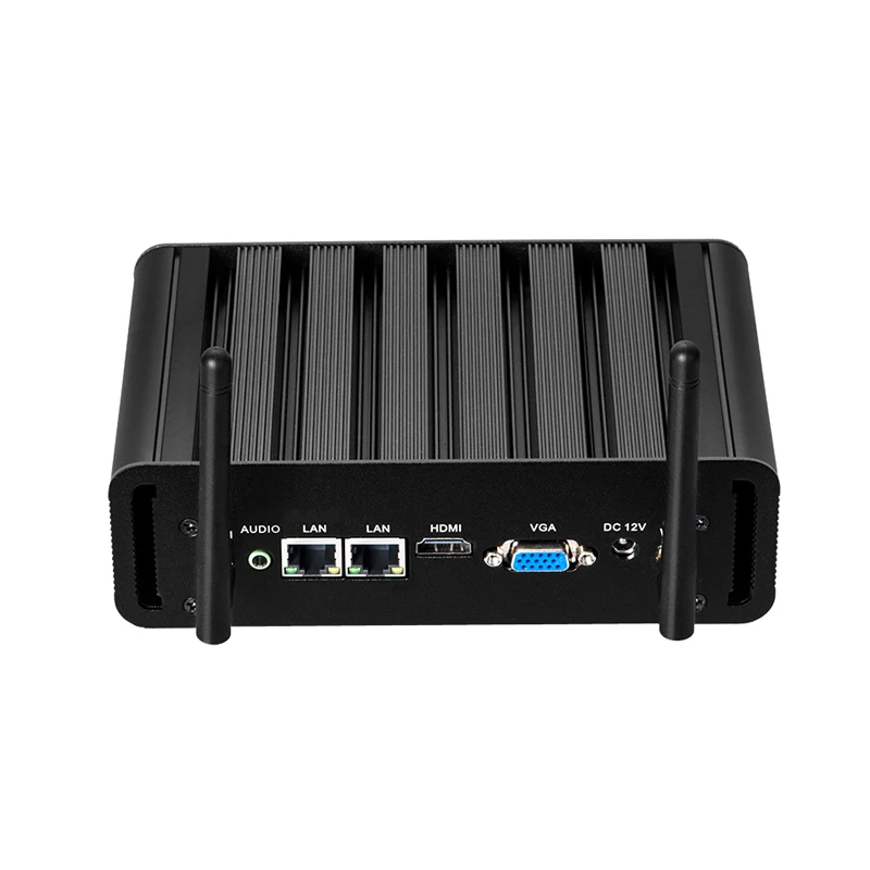 Мини ПК Intel Core i3 4010U i5 4200U i7 4500U 2x Gigabit LAN 2xRS232 HDMI VGA 6xusb Промышленные ПК с Windows 10 Linux