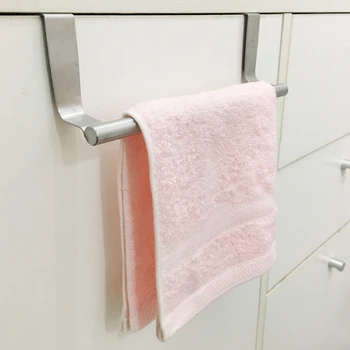 

Stainless Steel Cabinet Cupboard Door Hanging Rack shelf Towel Bar Holder scouring pad holder Bathroom Kitchen Accessories