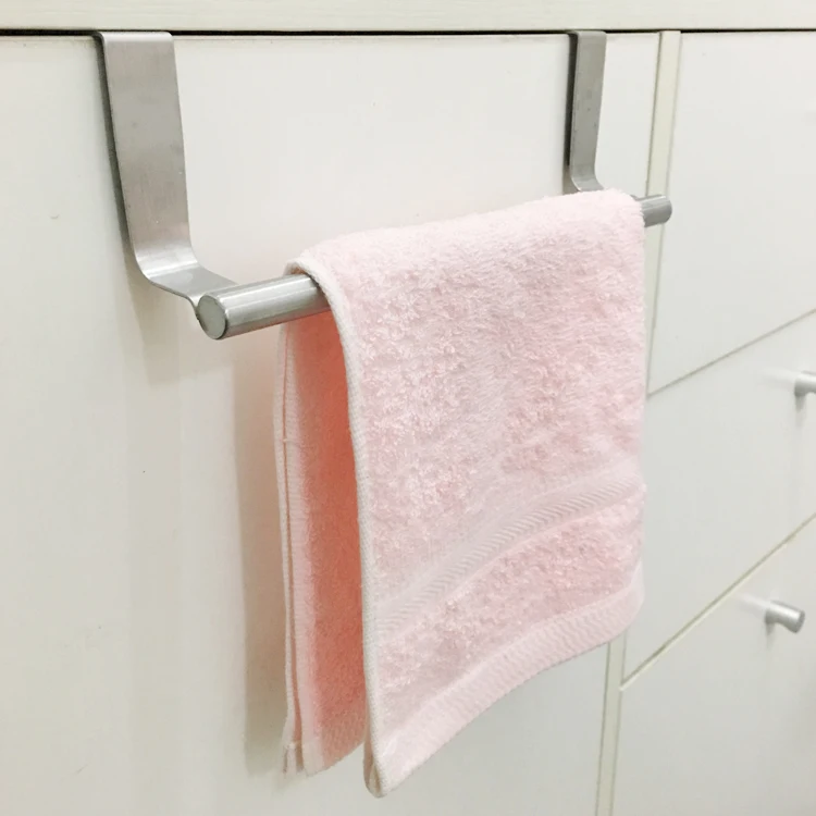 Stainless Steel Cabinet Cupboard Door Hanging Rack Shelf Towel Bar Holder Scouring Pad Holder Bathroom Kitchen Accessories Stainless Steel Cabinet Cupboard Door Hanging Rack Shelf Towel Bar Holder Scouring Pad Holder Bathroom Kitchen Accessories