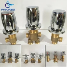 Латунный Смеситель для ванны переключатель горячей и холодной воды Ванна боковая бортике ручка клапан кран аксессуары