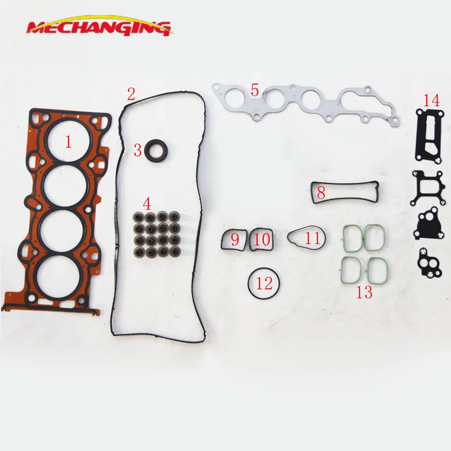 

CHBB CGBB L813 L823 FOR MAZDA 6 Hatchback (GG) Station Wagon OR MAZDA 5 (CR19) Metal Full Set Engine Gasket 8LG2-10-271 52219100