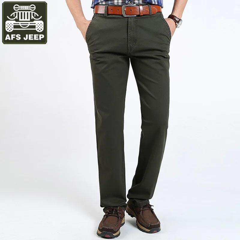 AFS JEEP Brand 2018 New Cargo Pants Men Army Military Mid waist Cotton