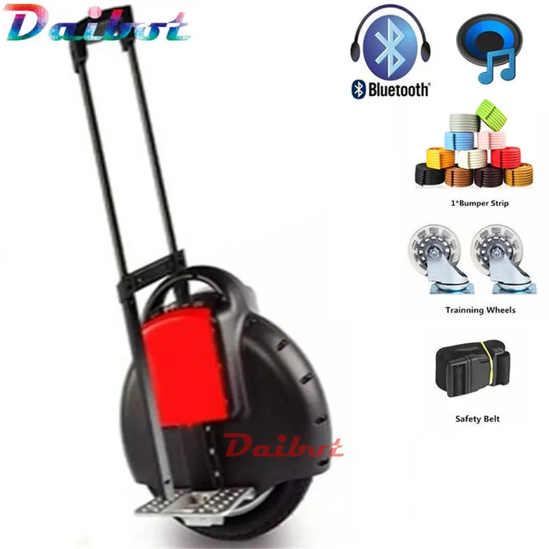 

Electric unicycle one wheel skateboard monowheel hoverboard electric scooter overboard monocycle with blueoooth push rod