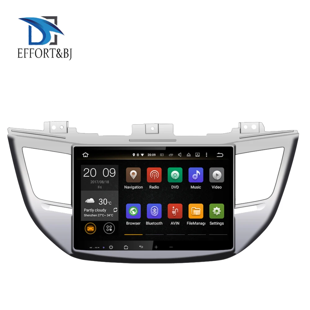 

Octa Core Android 9.0 Car Gps player 1024*600 For HYUNDAI TUCSON/IX35 2015-2020 Car Gps navigation BT stereo video Tape Recorder