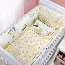 Промо-акция! 6 шт., Новое поступление, детские постельные принадлежности для кроватки, комплект, кроватка для новорожденного, Комплект постельного белья, детский бампер для младенцев(4 бампера+ простыня+ наволочка