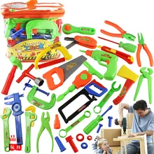 34 шт./компл. набор инструментов для работы в саду игрушки для детей Инструменты для ремонта ролевые игры игрушки Раннее Обучение инженерное обслуживание Набор инструментов подарки